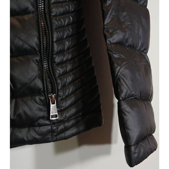 Calvin klien womens large premium duck down puffer jacket packable black hoodie - Picture 5 of 10